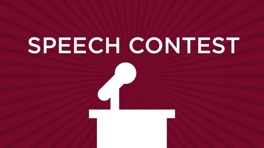 District Speech Contest Changes